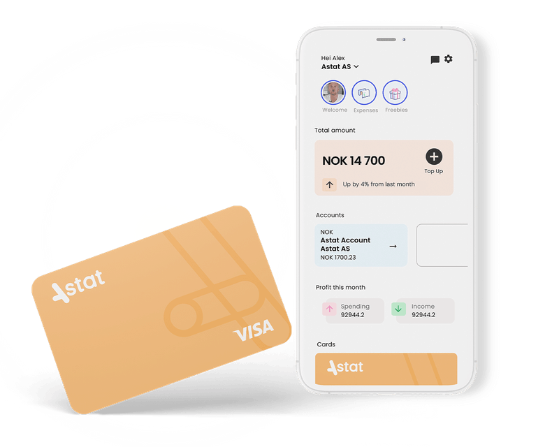 Astat app and card