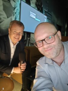 Terje Bøe, Spilka Industrier og reporter Klaus Jakobsen.