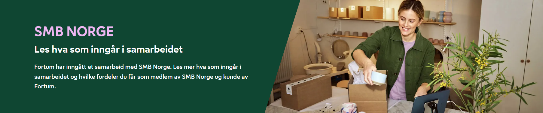 SMB Norge og Fortum samarbeider for små og mellomstore bedrifter