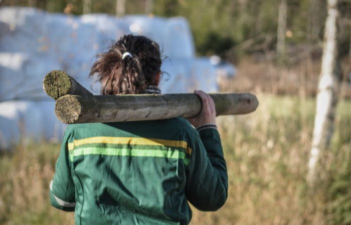 Bonde i arbeid - Foto: Senterpartiet