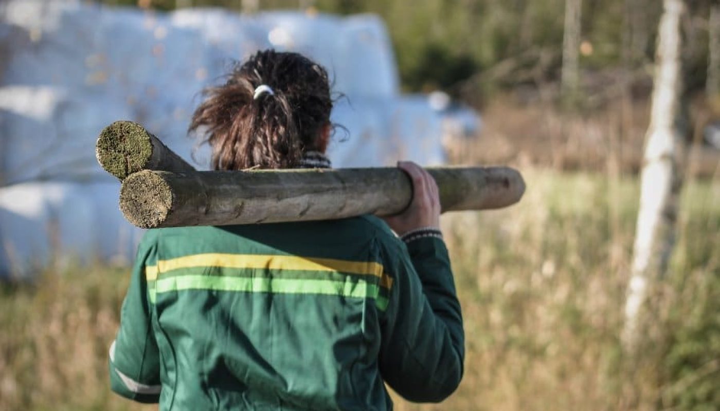 Bonde i arbeid - Foto: Senterpartiet