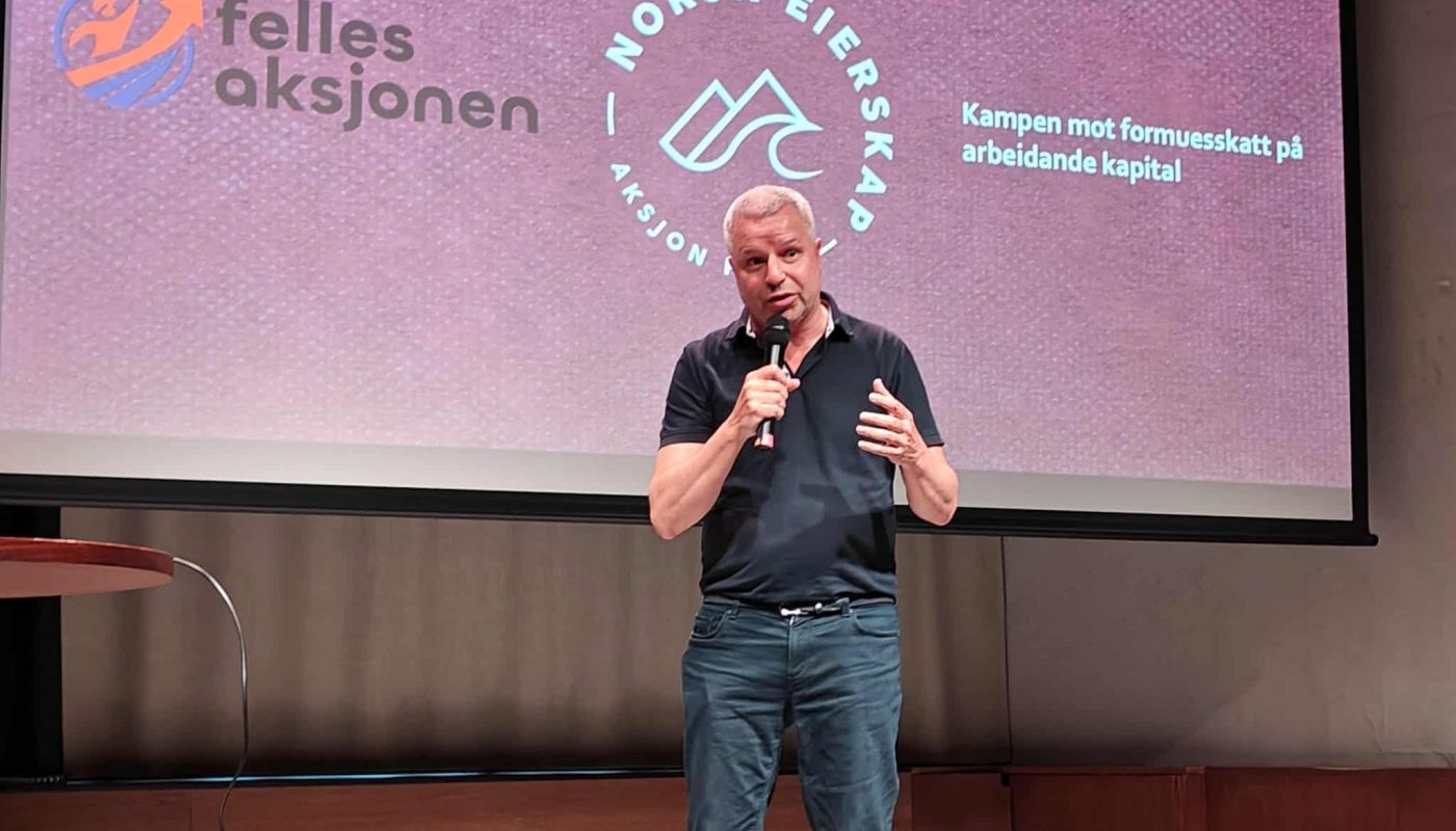 Lars Oscar Øvstegård gir seg ikke i kampen mot formuesskatt på arbeidende kapital, til tross avvisning fra Regjeringsadvokaten.
Foto: Klaus Jakobsen