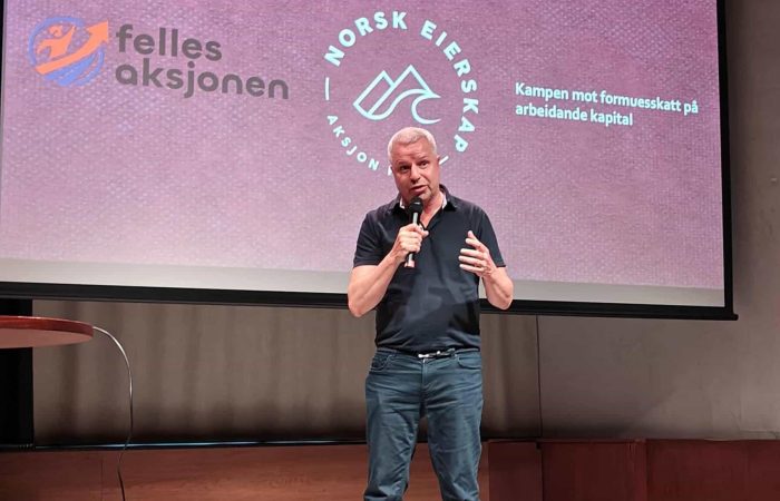 Lars Oscar Øvstegård er tydelig på at formuesskatten angår oss alle i Norge.

Foto: Klaus Jakobsen