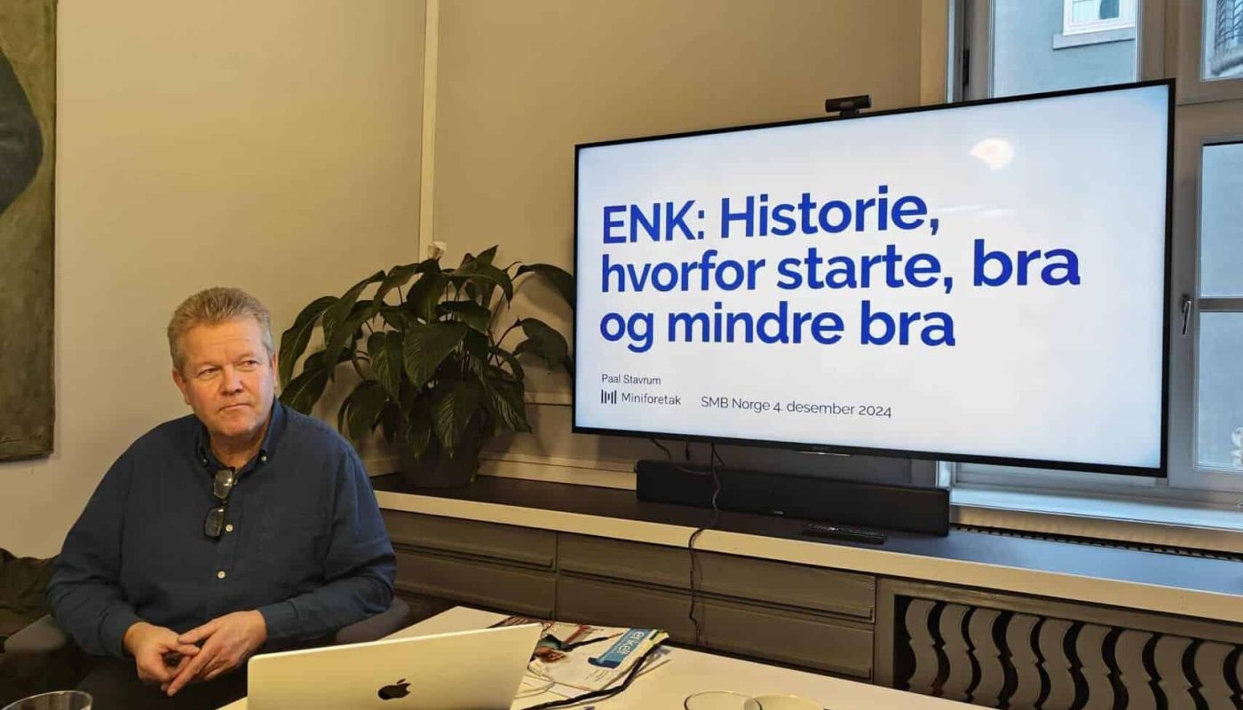 Paal Stavrum, Miniforetak.no, foredragsholder, og ny leder av Forum for enkeltpersonforetak.