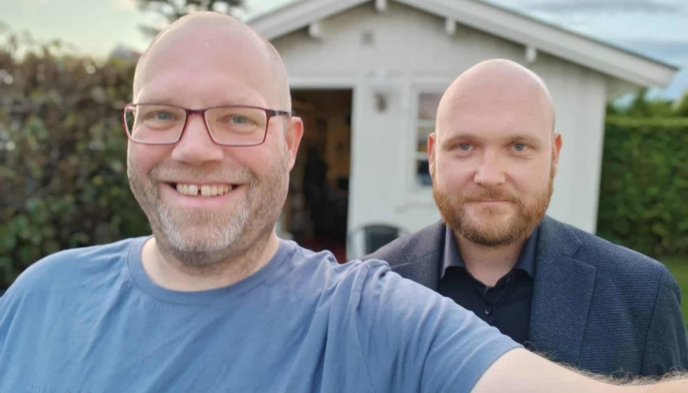 Reporter Klaus Jakobsen og redaktør Henrik Gimle Holm i DinBedrift har en lang og god podcast-prat rundt det kommende stortingsvalget.
Foto: DinBedrift