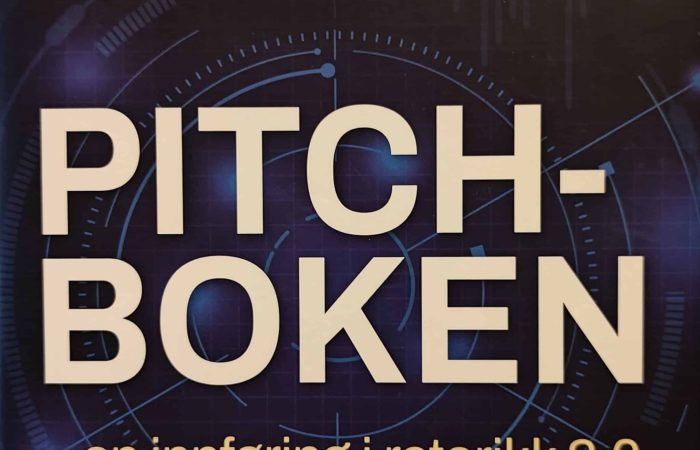 Pitchboken -en innføring i retorikk 2.0. Hegnar Media, Steinar Hoel Korsmo.