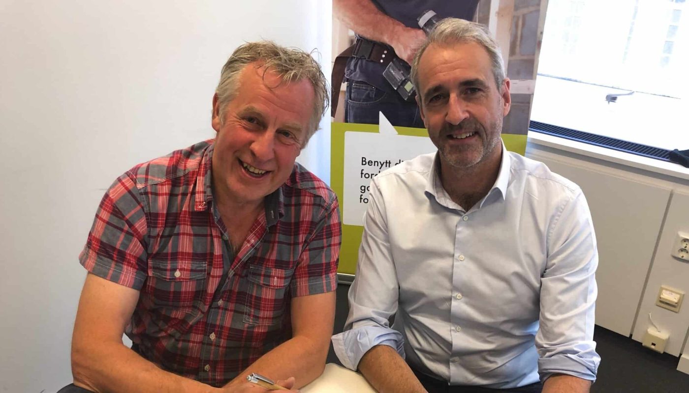 Fv: Borge Nordfjeld, styremedlem i Næringshagene og Olaf Thommessen, leder i SMB Norge Foto: SMB Norge