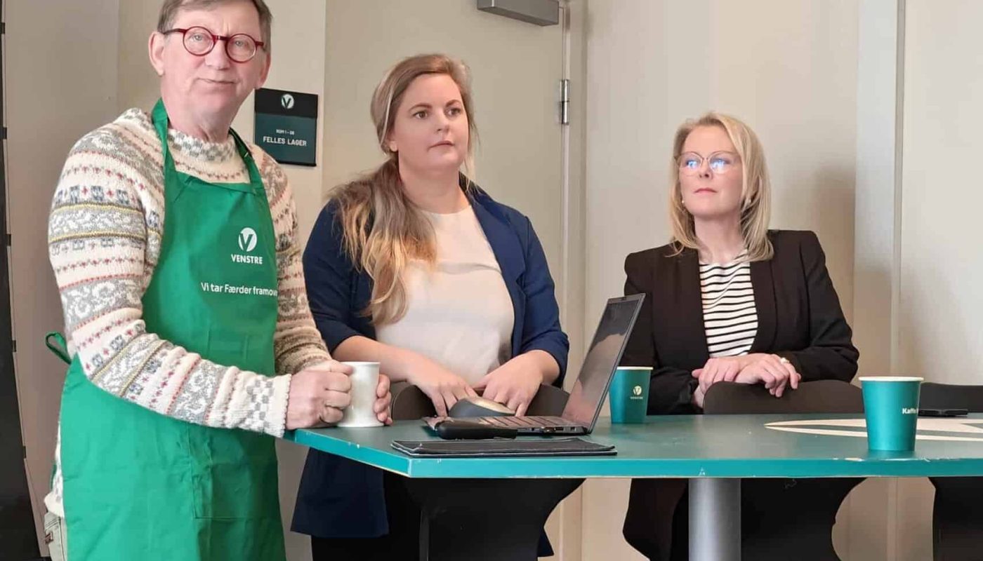 Næringslivskvinner fra Venstre vil på stortinget. Fra  v: Runar Bekkhus (Færder Venstre), Camilla Bilstad Johannessen, 1. kandidat Vestfold Venstre, Lene Cathrine Albertsen, 2. kandidat Vestfold Venstre. Foto: Klaus Jakobsen