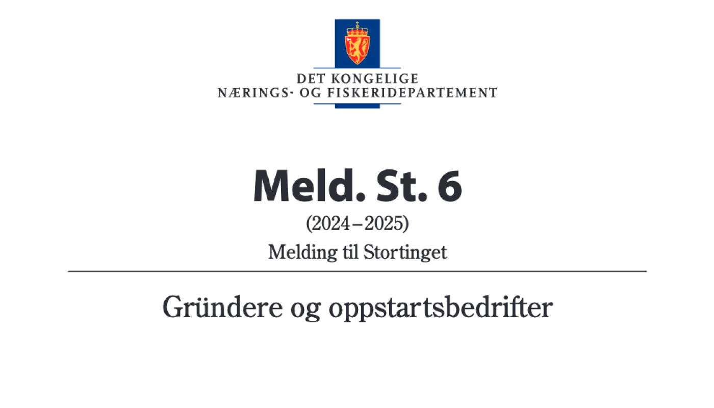 Bilde: SMB Norge er veldig glad for at regjeringen nå legger frem en stortingsmelding om gründerpolitikk, men mener at det burde være flere konkrete forslag på reduserte skatter og avgifter.