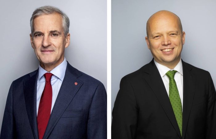 Skilsmisse mellom Arbeiderpartiet og Senterpartiet i regjering. Foto: NTB / Statsministerens kontor.