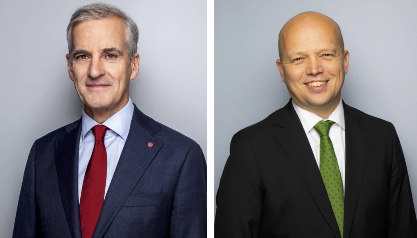 Skilsmisse mellom Arbeiderpartiet og Senterpartiet i regjering. Foto: NTB / Statsministerens kontor.