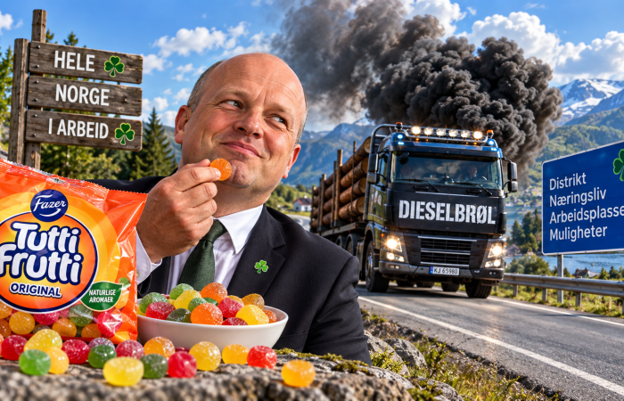 Vil Trygve Slagsvold Vedum og Senterpartiet stå på sitt vedrørende drivstoffkutt i forhandlingene om statsbudsjettet 2027?

Illustrasjonsbilde: ChatGPT