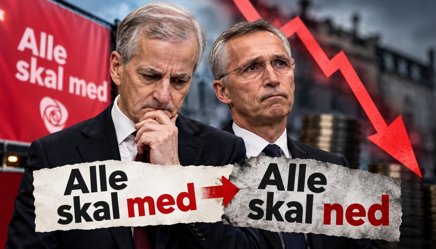 Illustrasjonsbilde laget i ChatGPT. Det er snakk om ny renteheving i desember, hvilket vil ta oss stadig lengre unna slagordet "alle skal med", fra Arbeiderpartiet. 
Reporter Klaus Jakobsen har skrevet en kommentar.